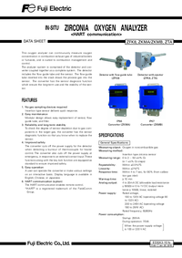Thumbnail of document Data Sheet - ZKM-2 Oxygen Analyzer